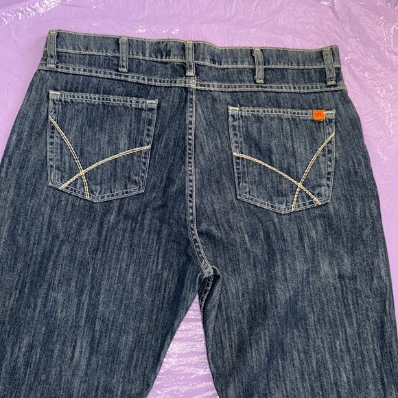 WRANGLER 20X FR Blue Denim Jeans with Orange Label. - Picture 8 of 8